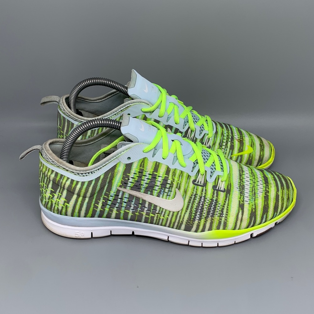 Nike Free 5.0 Green Gray‎ Running Shoes 629832-401 Women’s Sz 9.5
